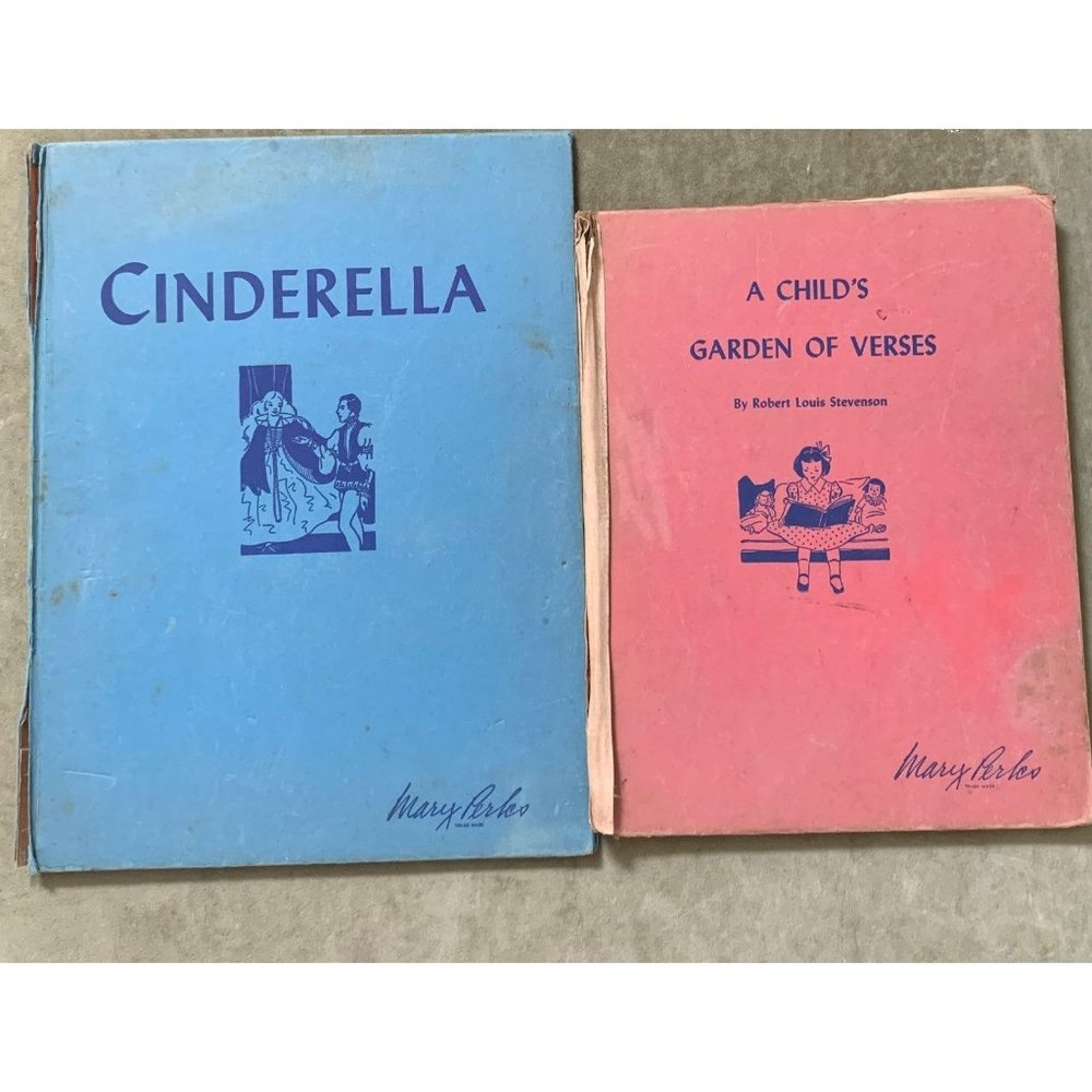 Vntge 40's mary perks cinderella &bk child verses